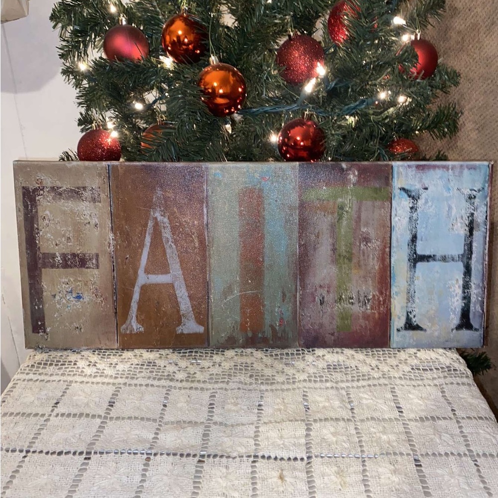 Cute aesthetic FAITH sign